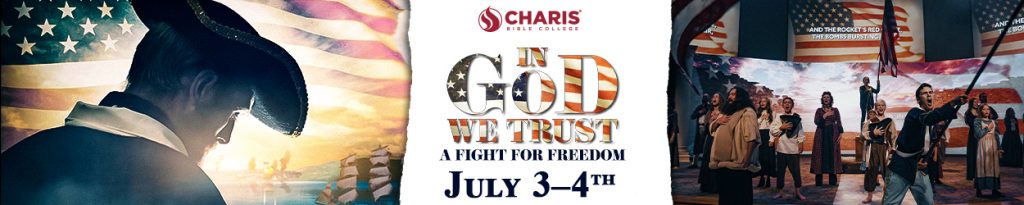 In God We Trust event banner: July 3 and 4, 2022.