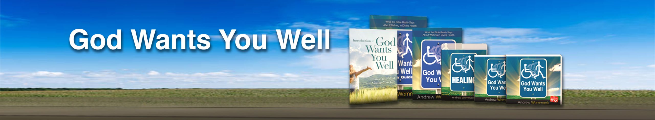 God Wants You Well Products Banner